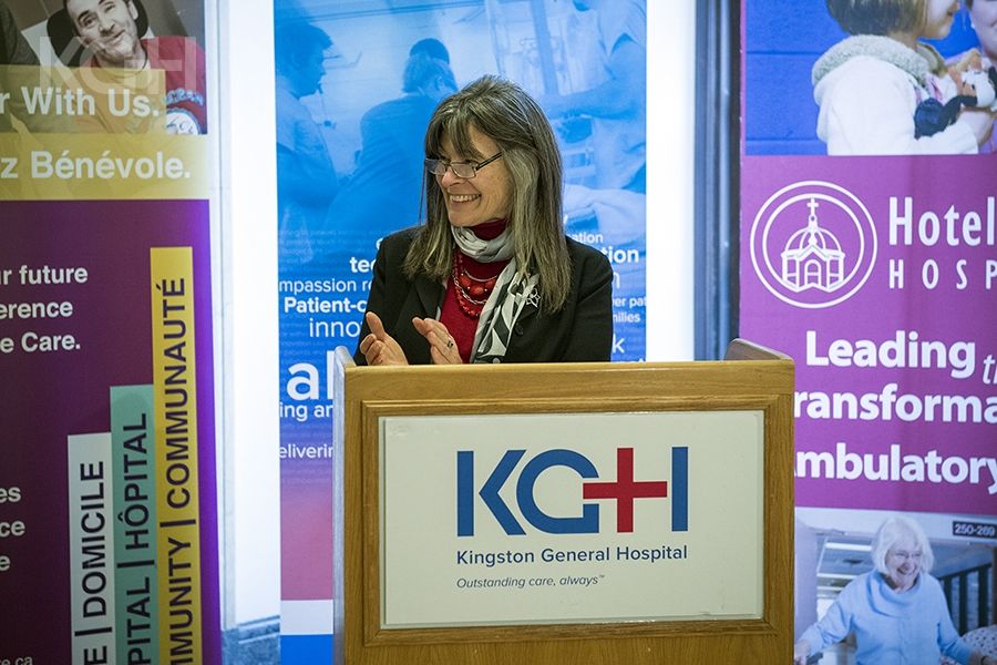 MPP Sophie Kiwala announced new funding to support Kingston's hospitals on November 25