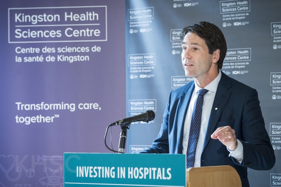 Minister of Health and Long-Term Care Dr. Eric Hoskins announced the Provincial Government’s support of the project during a media event at our Kingston General Hospital site.
