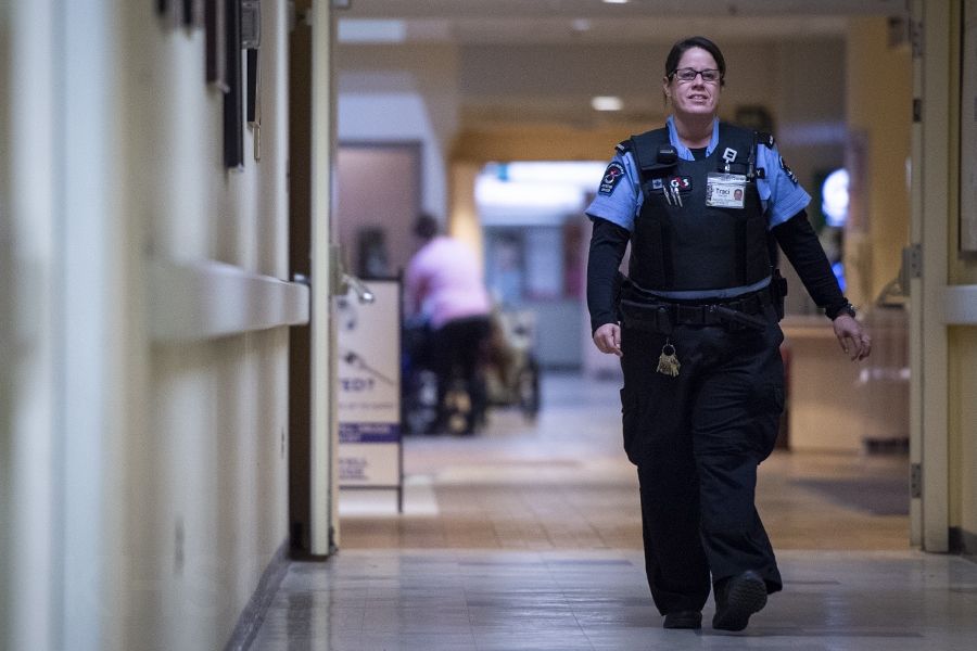 Traci Rancier patrols the hallways at our HDH site