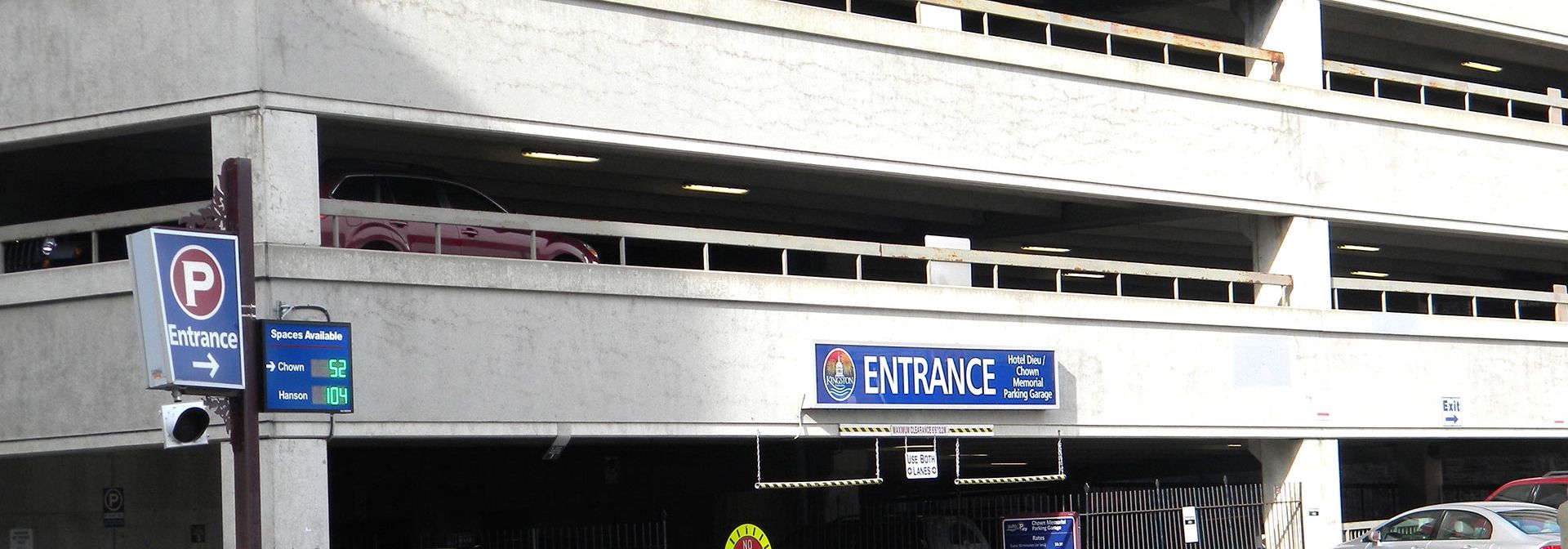 Chown Parking Garage across from HDH Chown Parking Garage across from HDH
