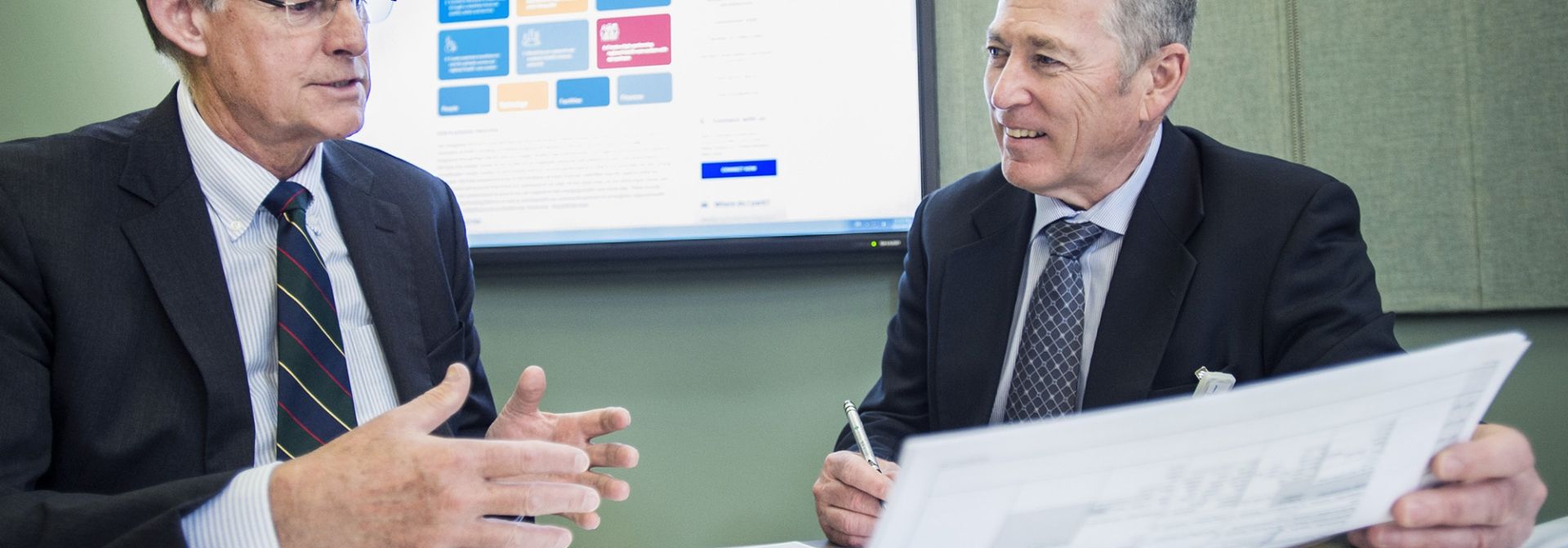 KGH Board Chair Scott Carson and Interim President and CEO Jim Flett