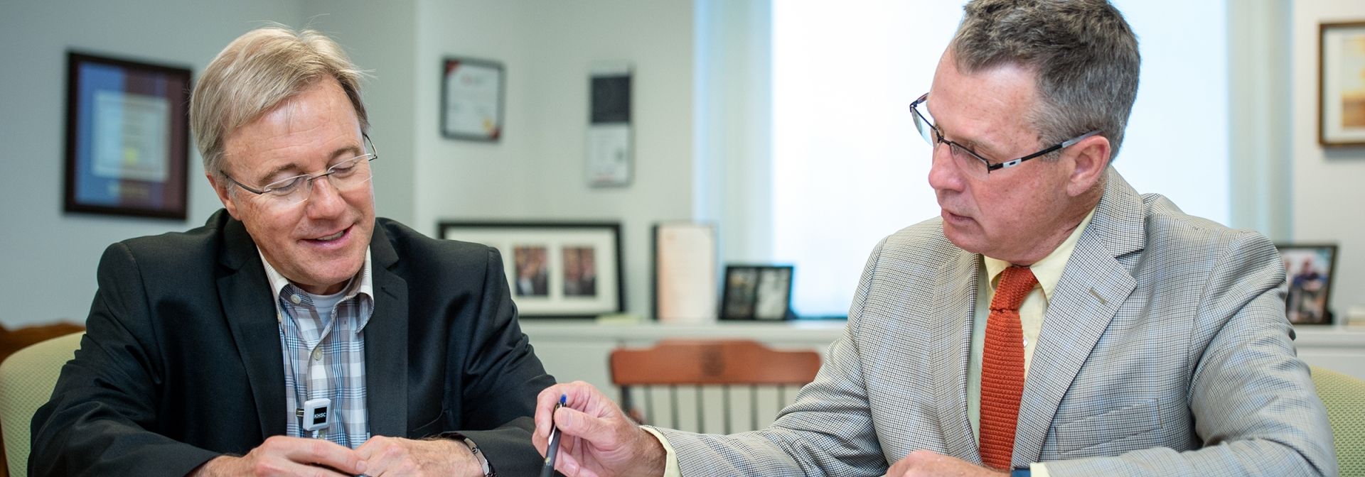 KHSC CEO Dr David Pichora and Board Chair David O'Toole