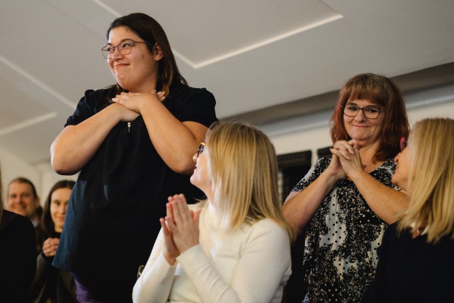 Photo of winning team