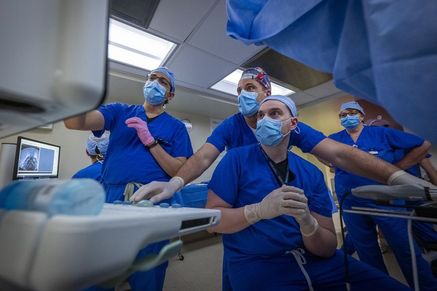 physicians looking at screen