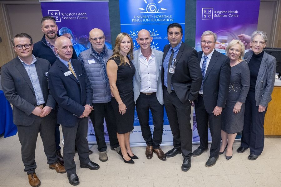 Group photo from cheque presentation