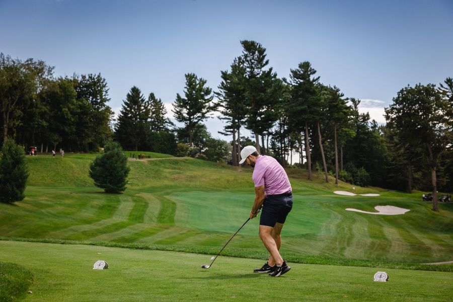 Golfer tees off at Power of Hope tournament