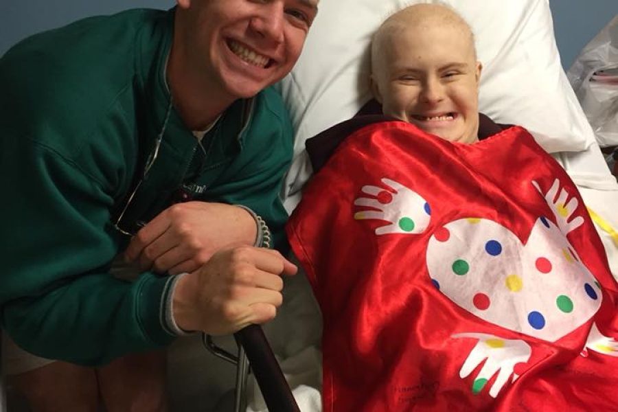 The final result - matching hairstyles!