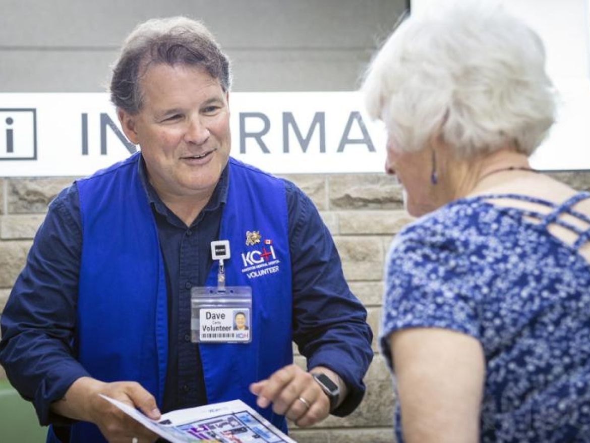 05_june_2018_dave_canty.jpg We couldn't do what we do without the help of our volunteers. They play an invaluable role at both hospital sites connecting with patients, supporting family members, complimenting the high quality care offered by our staff, and helping to raise funds to help purchase hospital equipment and patient comfort items. This year we brought volunteers from our HDH and KGH sites together to streamline and standardize our volunteer processes and experiences. Across both sites this year, 1000 volunteers contributed 8