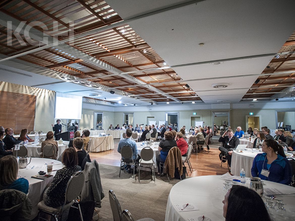 heathcare providers from around the region participate in a care pathway planning session