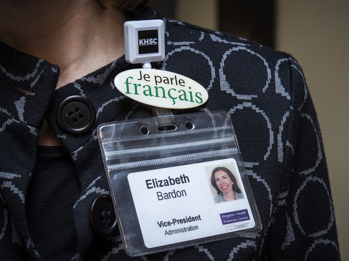 Comfortable using conversational French to greet or provide directions? You can request a “Je parle français” button to identify yourself to Francophone patients and families.