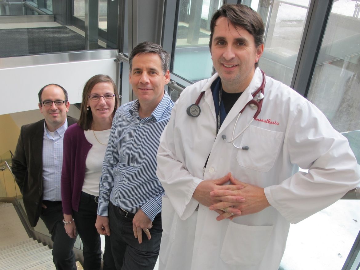 Ian Gilron and his team