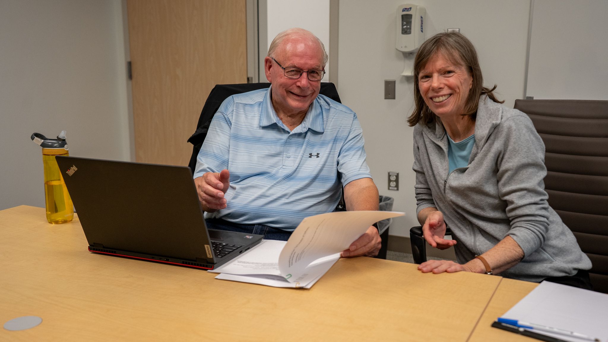 Patient John, and SLP Theresa