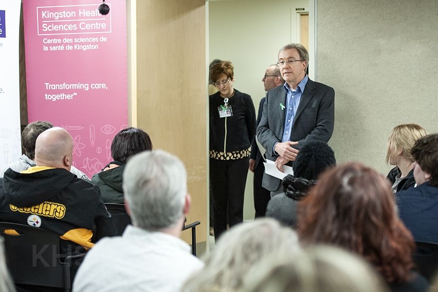 Dr. David Pichora welcomes friends and families of donors to the biannual Organ and Tissue Donor Memorial Wall ceremony