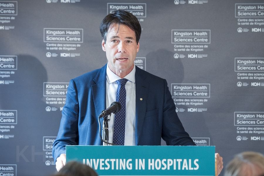Minister of Health and Long-Term Care Dr. Eric Hoskins announces that KHSC will become the next District Epilepsy Centre in Ontario.