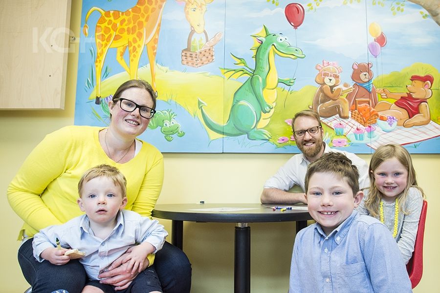 Patient and family who offered feedback about their experience that halp bring about the creation of the Smilezone spaces at KGH.