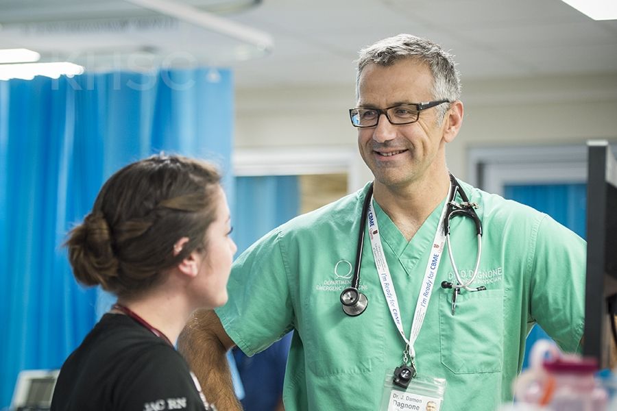 Dr. Damon Dagnone, a physician in the KHSC-KGH site Emergency Department, has volunteered to help one of his patients in an extraordinary way